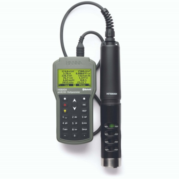 Appareil de mesure multiparamétrique portable pH/conductivité/oxygène optique avec Bluetooth-Leggi tutto