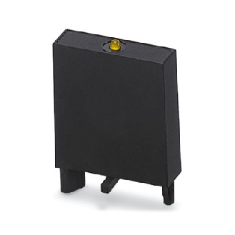 Steckmodul, mit Freilaufdiode und LED gelb, Polarität: <b>A1+</b>, <b>A2-</b>, E-Lire la description
