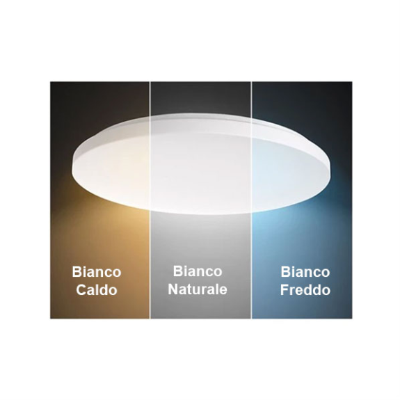 Plafoniera a LED 24W con flusso luminoso variabile-Leggi tutto