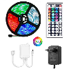 Strip a LED RGB con telecomando e alimentatore - 10 metri 300 LED