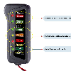 Tester digitale 12V per batteria e alternatore Auto/Moto - 6 LED
