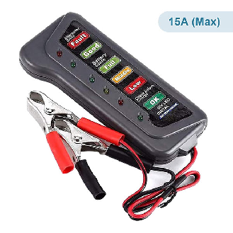 Tester digitale 12V per batteria e alternatore Auto/Moto - 6 LED-Leggi tutto