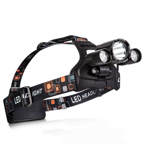 Lampe frontale professionnelle avec piles rechargeables-Leer más