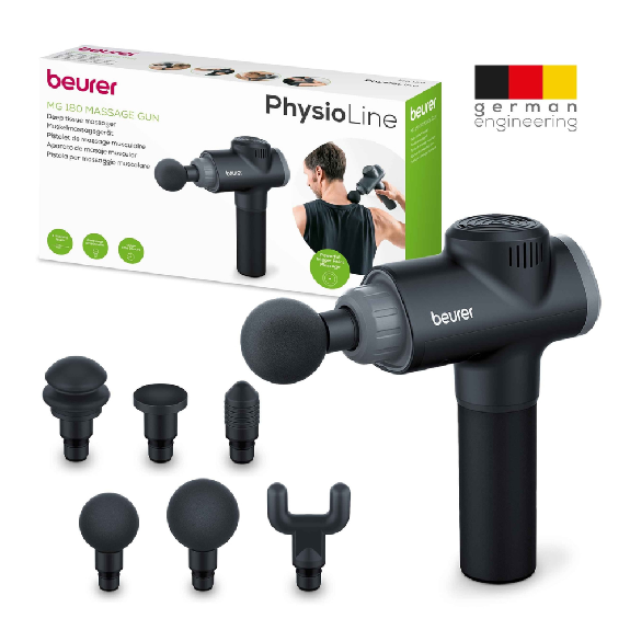 Beurer Muskelmassagegerät MG 180 Massage Gun | Packung (1 Stück)-Beschreibung lesen