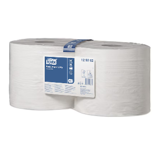 Tork 128408 Standard-Papierwischtücher Universal W1 2-lagig 36,9 cm breit | Karton (2 Rollen)-Beschreibung lesen