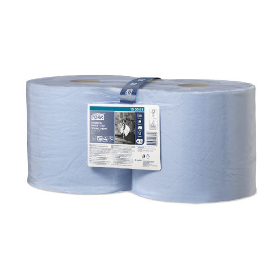 Tork 130081 extra-starke Industrie-Papierwischtücher Premium W1 W2 3-lagig | Karton (2 Rollen) Tork 130081 extra-starke Industrie-Papierwischtücher Premium W1 W2 3-lagig | Karton (2 Rollen)-Beschreibung lesen