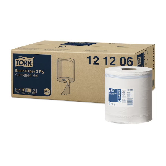 Tork 121206 Standard-Papierwischtücher Universal M2 2-lagig | Karton (6 Rollen) Tork 121206 Standard-Papierwischtücher Universal M2 2-lagig | Karton (6 Rollen)-Beschreibung lesen