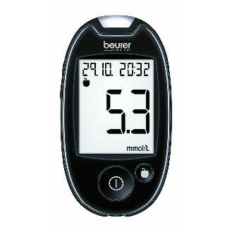 Beurer Blutzuckermessgerät GL 44 mmol/L - black, purple, white - Schwarz-Leggi tutto