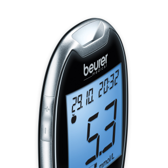 Beurer Blutzuckermessgerät GL 44 mmol/L - black, purple, white - Schwarz-Leggi tutto