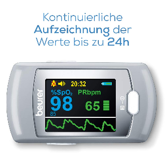 Beurer Pulsoximeter PO 80 mit XL-Farbdisplay-Beschreibung lesen