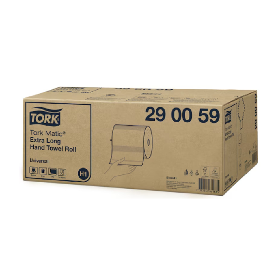 Tork Matic 290059 extra-langes Rollenhandtuch Universal H1 1-lagig | Karton (6 Rollen)-Beschreibung lesen