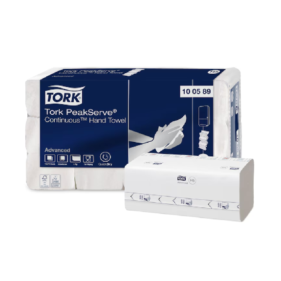 Tork PeakServe 100589 Endlos Handtücher Advanced H5 1-lagig | Karton (12 Packungen) Tork PeakServe 100589 Endlos Handtücher Advanced H5 1-lagig | Karton (12 Packungen)-Beschreibung lesen