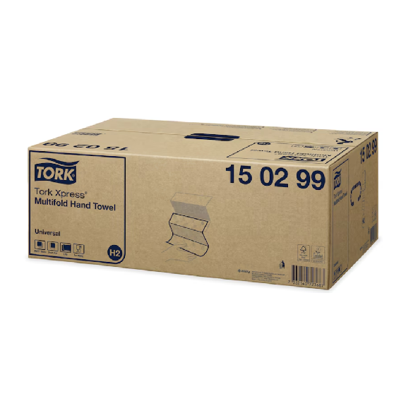 Tork Xpress 150299 Multifold-Handtücher Universal H2 2-lagig 23,4cm | Karton (20 Packungen) Tork Xpress 150299 Multifold-Handtücher Universal H2 2-lagig 23,4cm | Karton (20 Packungen)-Beschreibung lesen