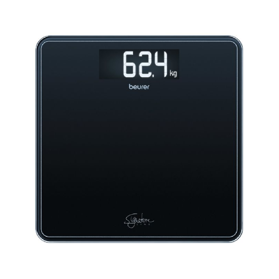 Beurer GS 400 Körperwaage SignatureLine, Schwarz | Packung (1 Stück)-Beschreibung lesen