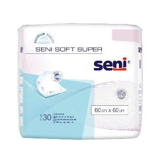 Seni Soft Super 60 cm x 60 cm - 30 Stück | Packung (30 Stück)-Beschreibung lesen