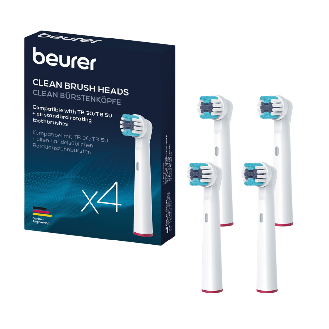 Beurer Bürstenkopf Clean für TB 30/ TB 50 4 St. | Packung (4 Stück)-Lire la description