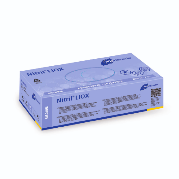 Nitril LIOX, antimikrobieller Untersuchungshandschuh aus Nitril, BLAU, puderfrei, X-Large (9) | Packung (180 Stück) Nitril LIOX, antimikrobieller Untersuchungshandschuh aus Nitril, BLAU, puderfrei, X-Large (9) | Packung (180 Stück)-Beschreibung lesen
