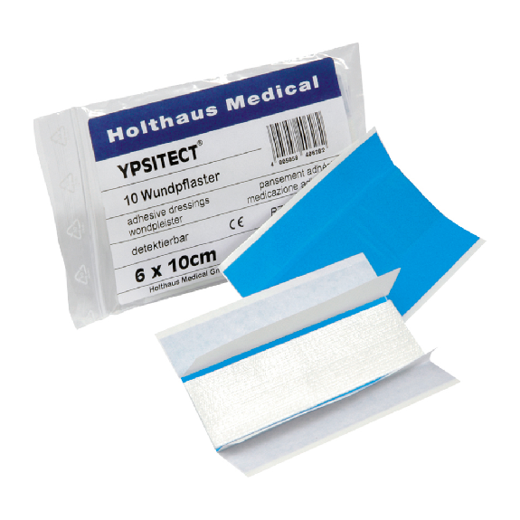 Holthaus Ypsitect Wundpflaster, wasserabweisend 6 x 10 cm - 10 Pflaster | Packung (1 Stück)-Beschreibung lesen
