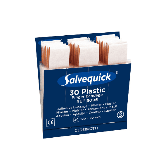 Holthaus Medical Salvequick Nachfülleinsatz Fingerverband Plastic | Packung (30 Stück)-Beschreibung lesen