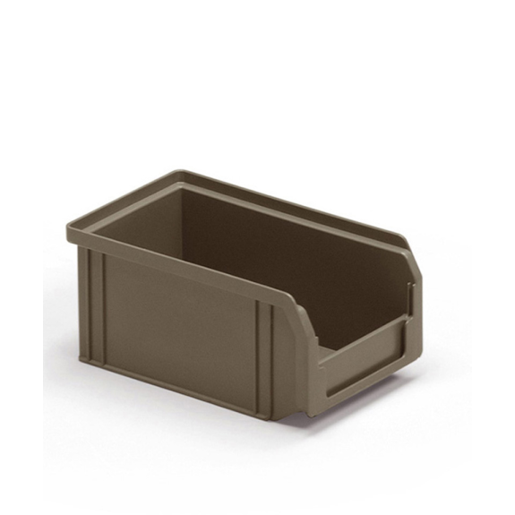 Récipients à gueule de loup gris foncé recyclés Replast Taille 1 - 100 x 170 x 75h mm - 1lt-Lire la description