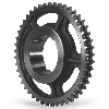 CMW - Ruota in ghisa con mozzo smontabile 3525 - Doppio ingranaggio - 16B2 - 95 denti - passo 25,4 mm