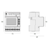 Analizzatore di rete trifase multifunzione DIN, per TA standard 1/5A, RS485/MODBUS RTU, Enhanced