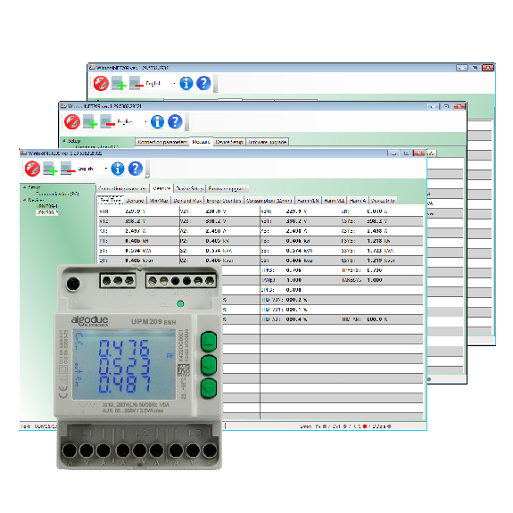 Analizzatore di rete trifase multifunzione DIN, per TA standard 1/5A, RS485/MODBUS RTU, Enhanced Analizzatore di rete trifase multifunzione DIN, per TA standard 1/5A, RS485/MODBUS RTU, Enhanced-Leggi tutto