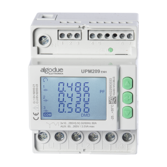 Analizzatore di rete trifase multifunzione DIN, per TA standard 1/5A, RS485/MODBUS RTU, Enhanced-Leggi tutto
