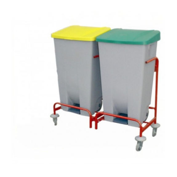 Carro reciclaje 2 cubos-Leer más