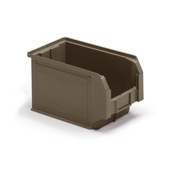 Contenitore a Bocca di Lupo Reciclato REPLAST Grigio Scuro Misura 3 - 210 x 350 x 200h mm - 12,5lt-Leggi tutto