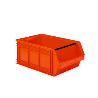 Contenitore a Bocca di Lupo Rosso Misura 5 - 450 x 720 x 300h mm - 88lt-Leggi tutto