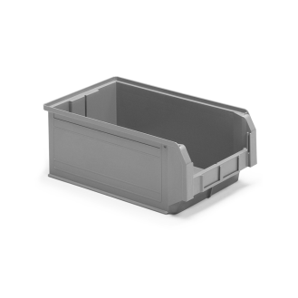 Contenitore a Bocca di Lupo Grigio Misura 4 - 310 x 500 x 200h mm - 28lt-Leggi tutto