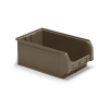 Contenitore a Bocca di Lupo Reciclato REPLAST Grigio Scuro Misura 4 - 310 x 500 x 200h mm - 28lt