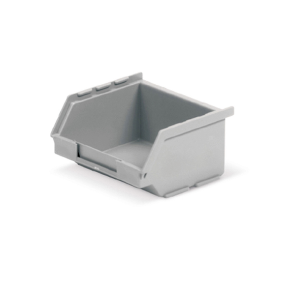 Contenitore a Bocca di Lupo Reciclato Grigio Scuro Misura 0 - 105 x 95 x 55h mm - 0,25lt-Leggi tutto