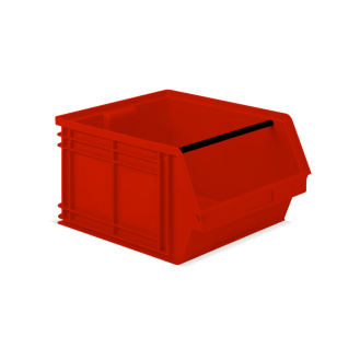 Contenitore a Bocca di Lupo Rosso Misura 5P4 - 470 x 535 x 300h mm - 63lt-Leggi tutto