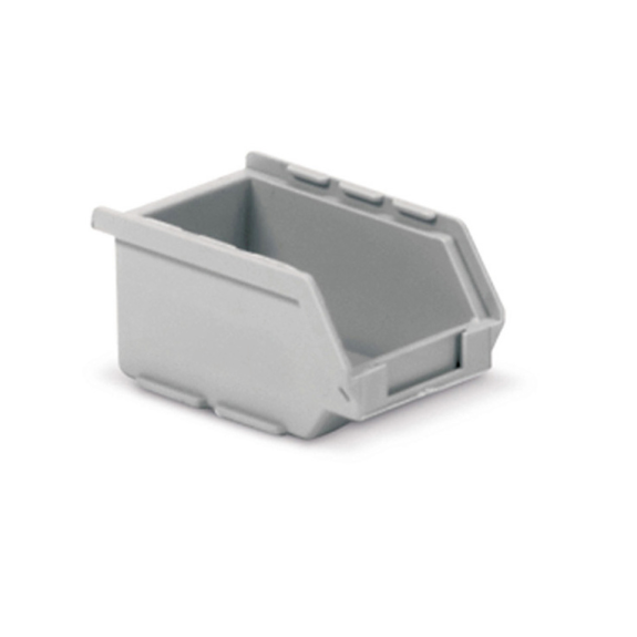 Contenitore a Bocca di Lupo Reciclato REPLAST Grigio Scuro Misura 01 - 50 x 75 x 35h mm - 0,08lt-Leggi tutto