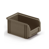 Contenitore a Bocca di Lupo Reciclato REPLAST Grigio Scuro Misura 2 - 150 x 230 x 125h mm - 3,8lt
