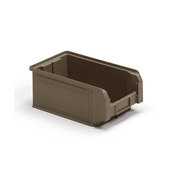 Contenitore a Bocca di Lupo Reciclato REPLAST Grigio Scuro Misura 3A2 - 210 x 350 x 145h mm - 9,4lt-Leggi tutto