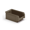 Contenitore a Bocca di Lupo Reciclato REPLAST Grigio Scuro Misura 3A2 - 210 x 350 x 145h mm - 9,4lt