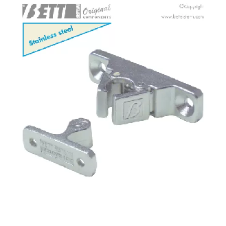 FERMAPORTE INOX A V CON RISCONTRO-Leggi tutto