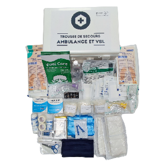 Trousse de secours garnie spéciale AMBULANCE et VSL-Lire la description
