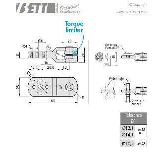 CONNETTORE PORTA FOTOCELLULA  O CATARIFRANGENTE PER TUBI D.12-Leggi tutto