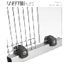 MORSETTO FERMARETE O PANNELLO PER TUBO 30X30