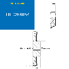 CMW - Ruota in ghisa prealesata - Doppio ingranaggio - 16B2 - 57 denti - passo 25,4 mm con foro 40 mm