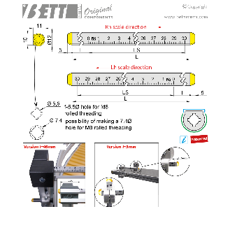 ASTA IBRIDA MILLIMETRATA L=160-Leggi tutto