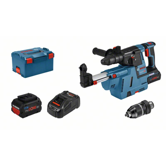 Akku-Bohrhammer mit SDS plus GBH 18V-26F, L-BOXX 238, 2 x ProCORE18V 5.5Ah-Beschreibung lesen