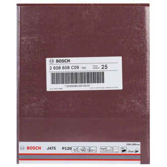Bosch Schleifblatt Papier J475, Best for Metal, 230 x 280 mm, 120, ungelocht-Beschreibung lesen