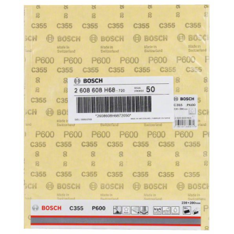 Bosch Schleifblatt C355, Papierschleifblatt, 230 x 280 mm, 600-Beschreibung lesen