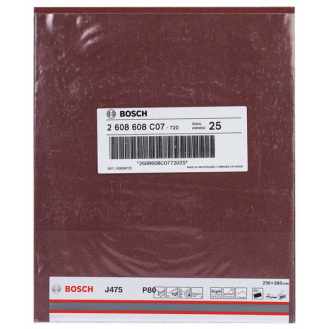 Bosch Schleifblatt Papier J475, Best for Metal, 230 x 280 mm, 80, ungelocht-Beschreibung lesen