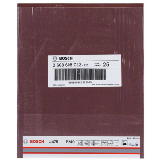 Bosch Schleifblatt Papier J475, Best for Metal, 230 x 280 mm, 240, ungelocht-Beschreibung lesen